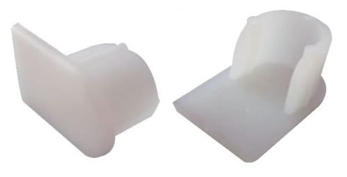 8 Half Oval Patio Sling Inserts, 1-1/4" Length x 3/4" Width, Natural Nylon