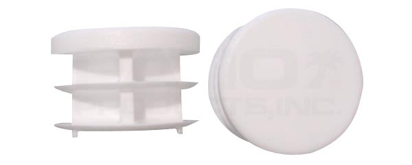 24 1" Round Multi-Gauge Flat Glide Inserts for Tubes/Patio Furniture Legs