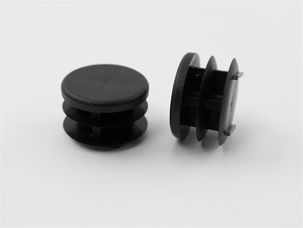 24 1" Round Multi-Gauge Flat Glide Inserts for Tubes/Patio Furniture Legs