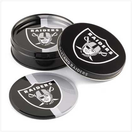Oakland Raiders Tin Coaster