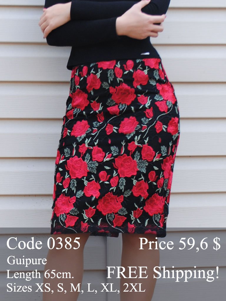 Spring summer midi pencil skirt