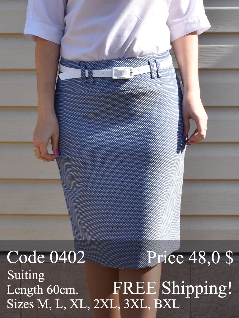 Summer midi pencil skirt