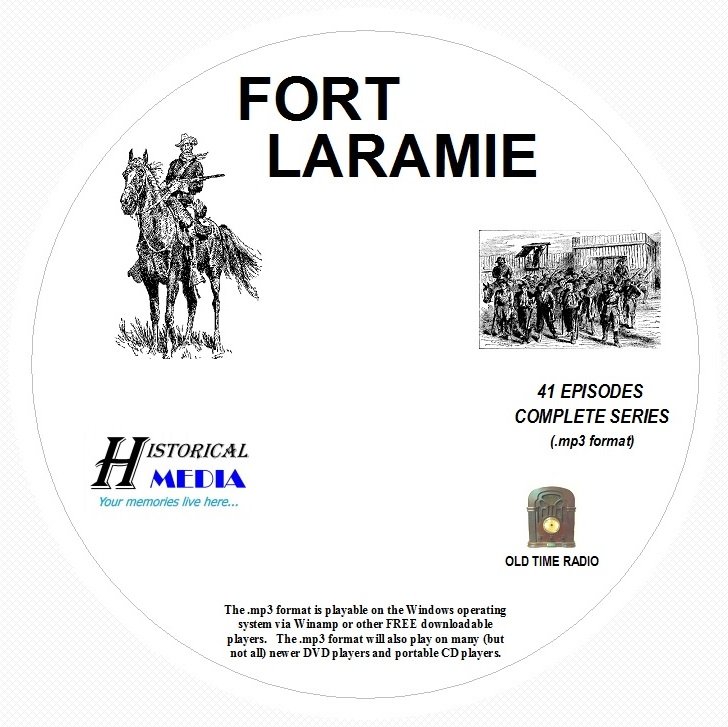 FORT LARAMIE - 41 Shows Old Time Radio In MP3 Format OTR 1 CD