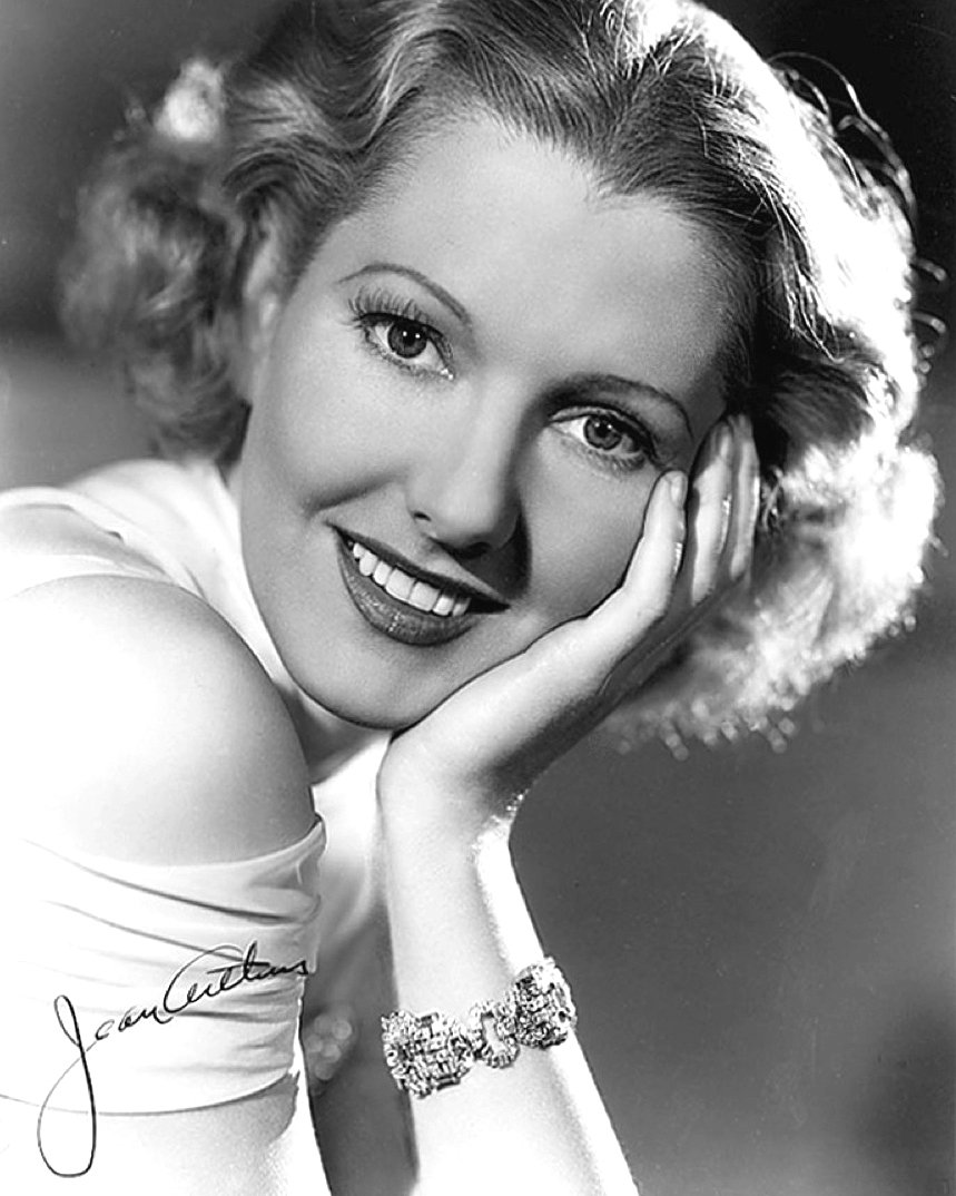 ACTRESS JEAN ARTHUR SIMULATED AUTOGRAPH - 8X10 PUBLICITY PHOTO (BB-885)