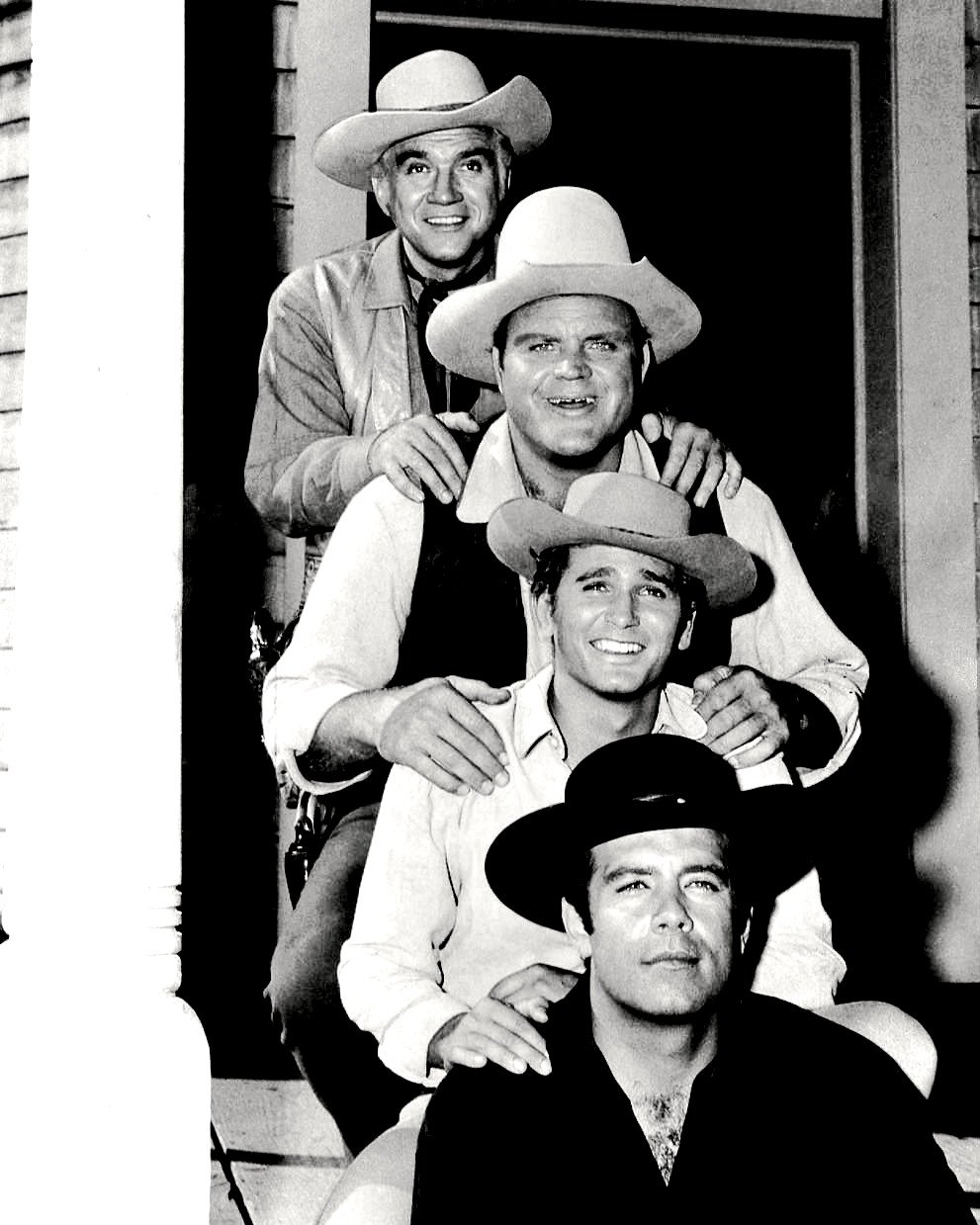 CAST OF THE TV WESTERN 'BONANZA' - 8X10 PUBLICITY PHOTO (DA-716)