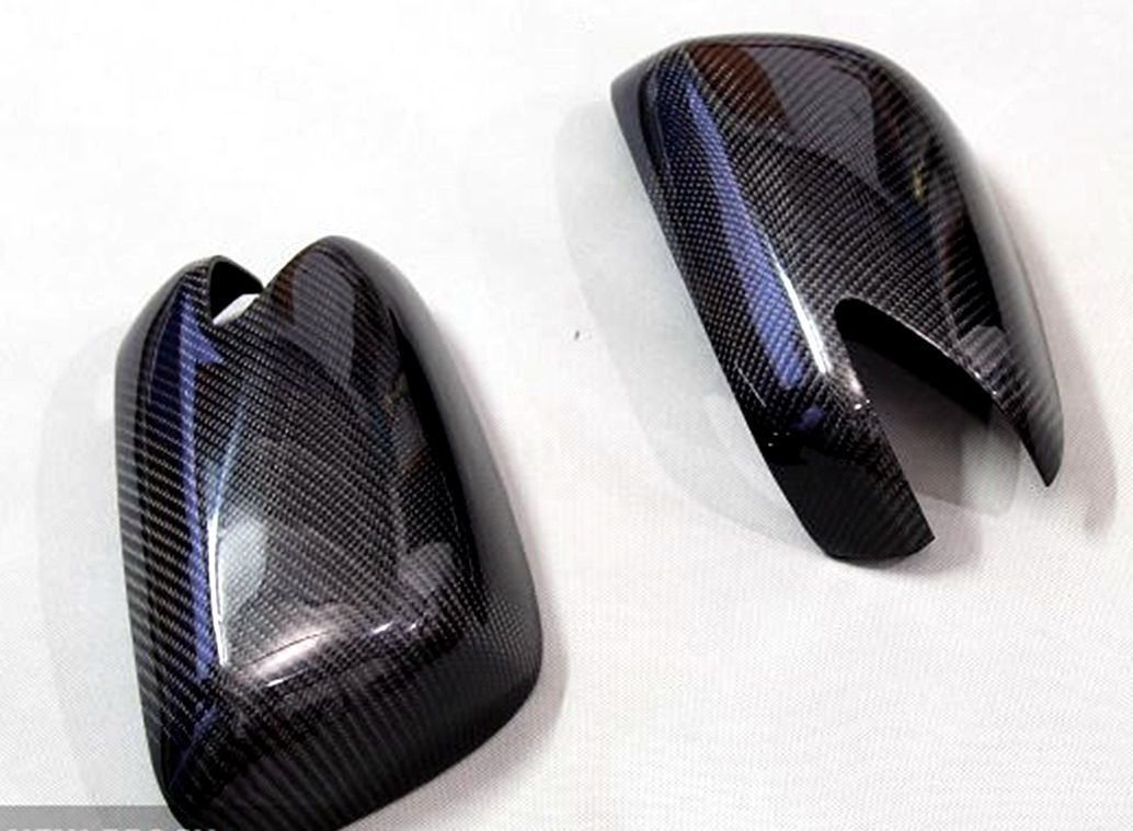 Carbon Fiber Mirror Covers For Honda Jazz Fit 2009-2013 With LED