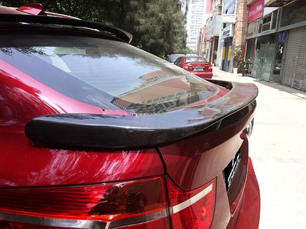 Carbon Fiber Rear Hamann Trunk Spoiler For BMW X6 E71 2008-2013