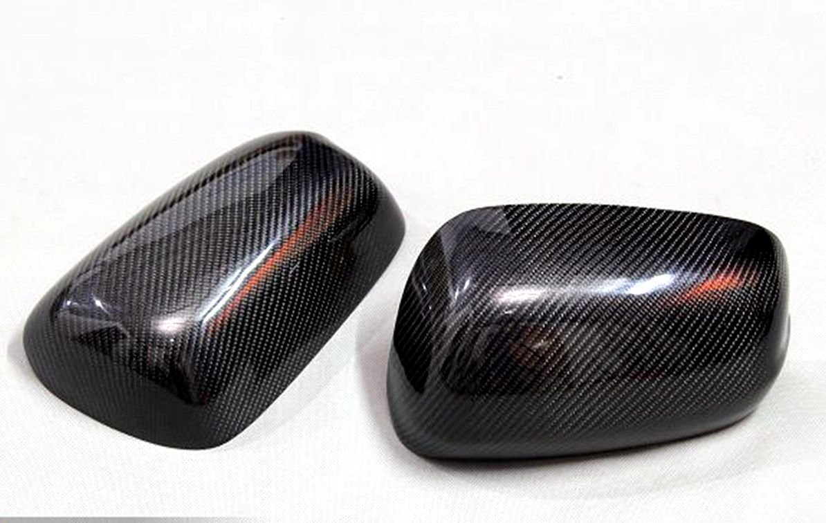 Carbon Fiber Mirror Covers For Honda Jazz Fit 2009-2013 No LED