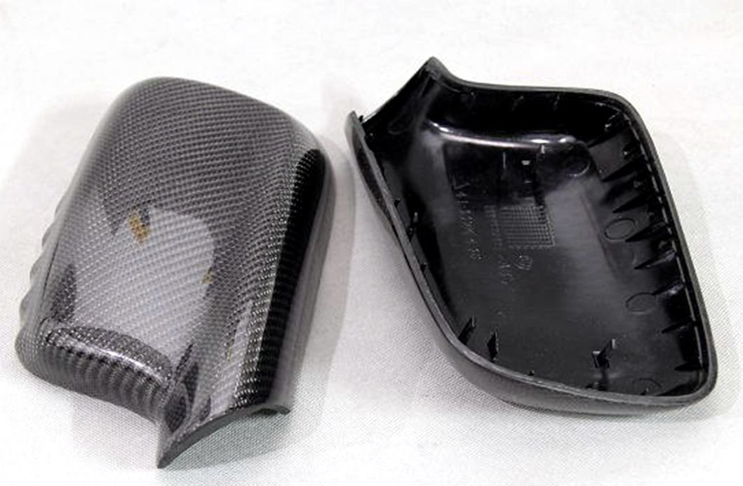 Carbon Fiber Mirror Covers Replacement For BMW 3 Series Coupe E46 1999-2006 318ci 320ci 323ci 325ci