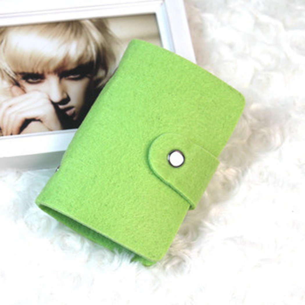 Fashion Retro Green Women Pouch ID Credit Card Wallet Cash Holder Organizer Case Box Pocket