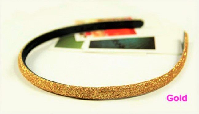 Hot fashion Retro Gold Shimmering Shining Glitter Flashy Hair Headband