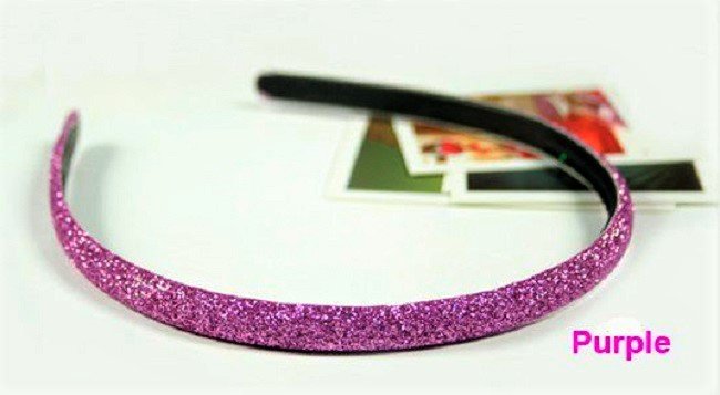 Hot fashion Retro Purple Shimmering Shining Glitter Flashy Hair Headband