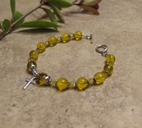 Prayer Bracelet Standard Sterling Silver (Yellow)
