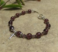 Prayer Bracelet Standard Sterling Silver (Purple)