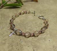Prayer Bracelet Standard Sterling Silver (Pink)