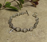 Prayer Bracelet Standard Sterling Silver (Clear)