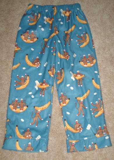 NWT/NEW Nick&Nora Sock Monkey Sleep Pants Size 4T CUTE!