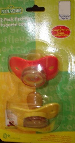 2 Pack Plaze Sesamo Pacifiers