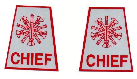 Reflective Helmet Trapezoid - CHIEF