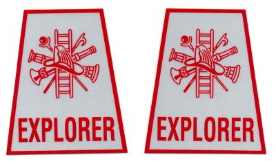 Reflective Helmet Trapezoid - EXPLORER