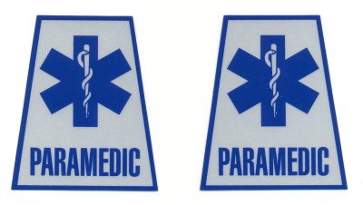 Reflective Helmet Trapezoid - PARAMEDIC