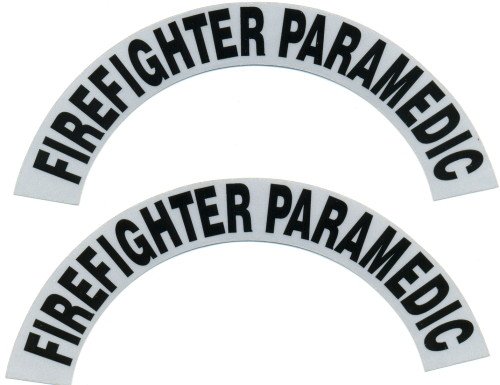 Reflective Helmet Crescent -FIREFIGHTER PARAMEDIC