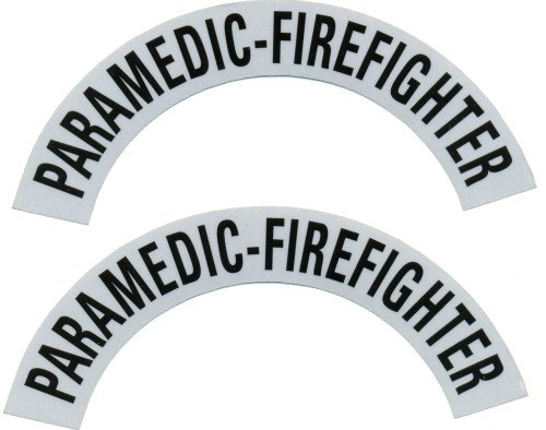 Reflective Helmet Crescent - PARAMEDIC FIREFIGHTER