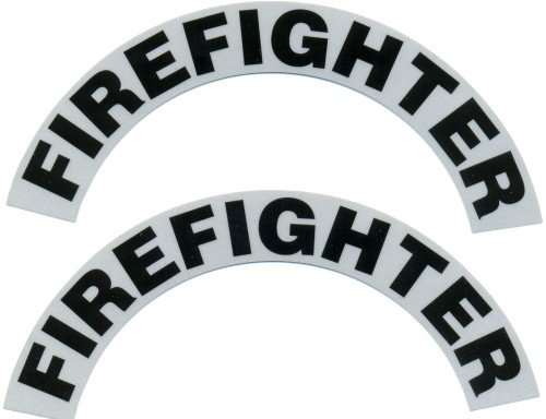 Reflective Helmet Crescent - FIREFIGHTER