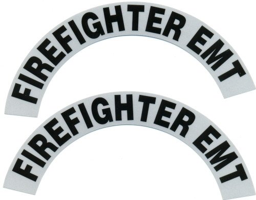Reflective Helmet Crescent - FIREFIGHTER EMT