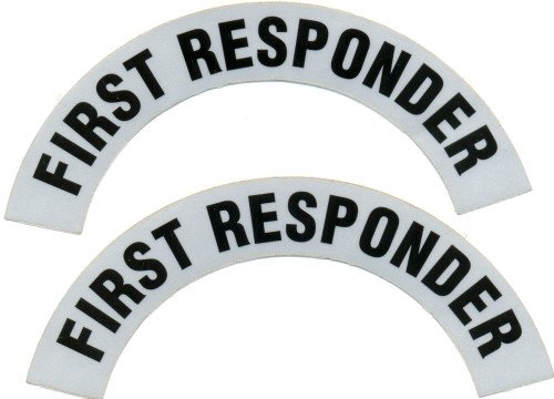 Reflective Helmet Crescent - FIRST RESPONDER