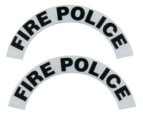 Reflective Helmet Crescent - FIRE POLICE