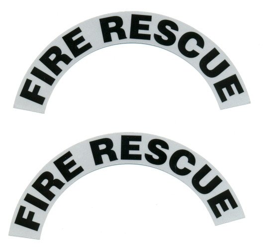 Reflective Helmet Crescent - FIRE RESCUE