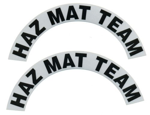 Reflective Helmet Crescent - HAZ MAT TEAM