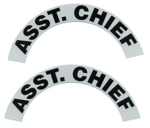 Reflective Helmet Crescent - ASST. CHIEF