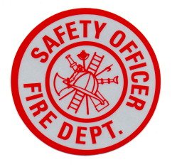 3" Round Reflective Decal - SAFETY OFFICER
