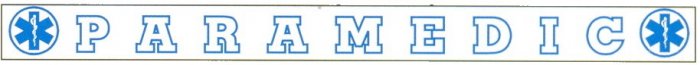 Outside Window Banner Decals - PARAMEDIC