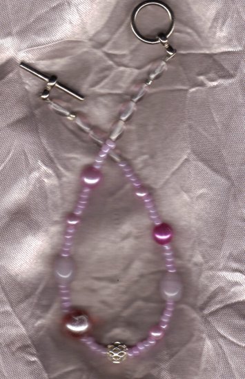 PRETTY PINK BRACELET 7 3/4in