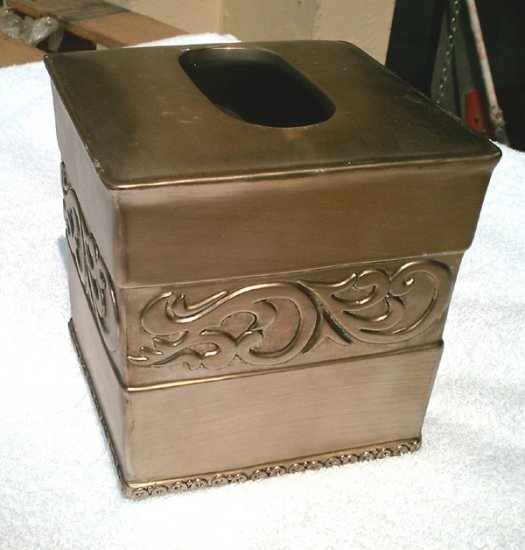 pewter Tissue Box