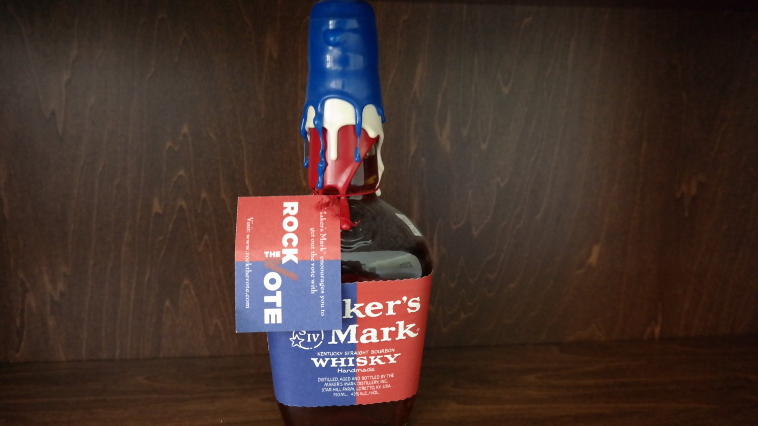 Makers Mark Rock the Vote Election Limited Edition Bottle