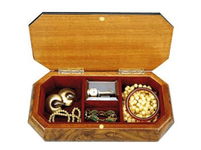 wooden jewellery music box