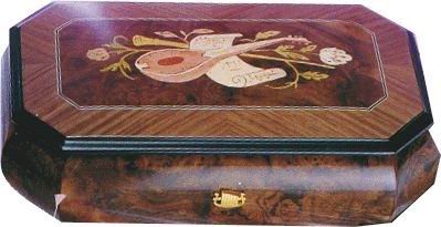 Wooden music jewelery box
