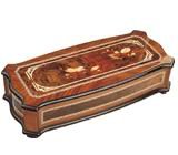 Top-end wooden music box