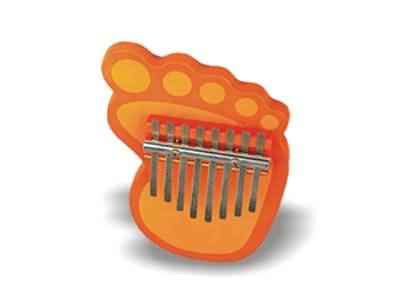 Finger piano with foot shape