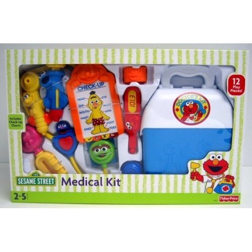 Fisher Price Sesame Street Medical Kit Playset w/Elmo & Friends