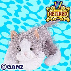 Webkinz RETIRED Gray and White Cat New with Sealed Tag