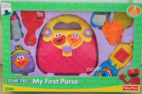 Fisher Price Sesame Street My First Baby Purse Playset w/Elmo & Zoe