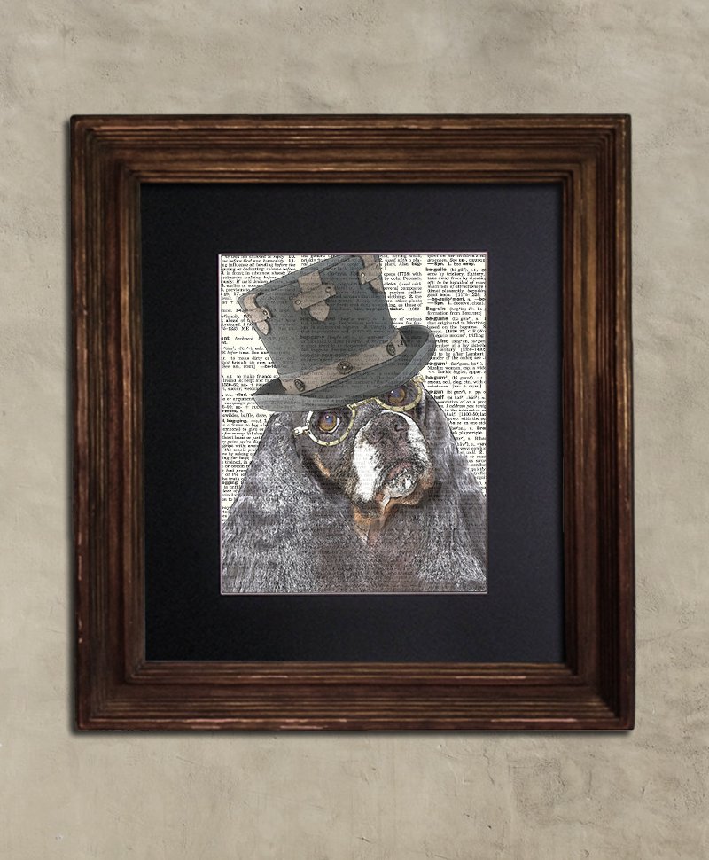 Dictionary Print: Judicious Cocker Spaniel, Steampunk Dog Art Print