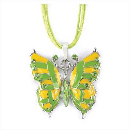 BUTTERFLY PENDANT-PEWTER