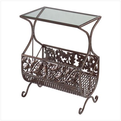 MAPLE LEAF MAGAZINE RACK TABLE
