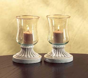 GOLD-EDGED HURRICANE CANDLE LP